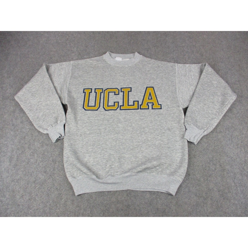 UCLA Bruins Sweatshirt‎ Mens Extra Large Gray Yellow NCAA College Football VTG